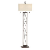 Crossroads Floor Lamp in Poly Dark Rust