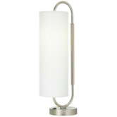 Clip Energy Star Table Lamp in Brushed Nickel and Brushed Steel