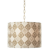 PCL Granada 1 Light Swag Drum Pendant