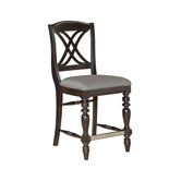 Mirren Pointe Upholstered Seat X-Back Counter Stool
