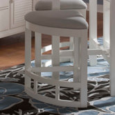 Mirren Harbor Upholstered Seat Wedge Counter Stool (Set of 4)