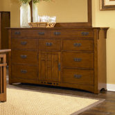 Artisan Ridge Door 9 Drawer Combo Dresser