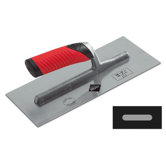 11" Steel Trowel with Open Rubiflex Handle