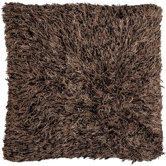 Brown Shag Floor Pillows