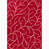 Bajrang Coral Red Rug