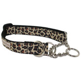 Leopard Martingale Dog Collar