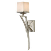 San Simeon Wall Sconce in Silver Leaf