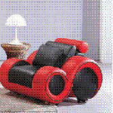 Hematite Leather Chair