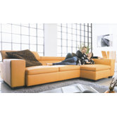 Ever G Left Leather Sectional
