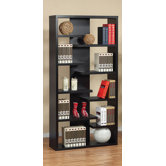 Payton Eight-Shelves Bookcase / Display Cabinet in Black