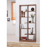 Gian Five-Shelves Bookcase / Display Cabinet in Light Walnut