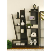 Lotta Modern Bookcase / Display Cabinet in Red Cocoa Brown