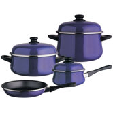 Classic Porcelain on Steel 7-Piece Cookware Set