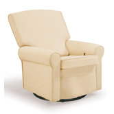 Square Back Upholstered Reclining Glider
