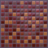 Glass Mosaic 12" Tile Accent in Red