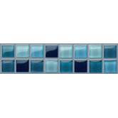 Glass Liner Tile Accent in Navy