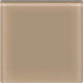Glass 4" x 4" Insert Tile in Vanilla