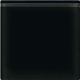 Glass 4" x 4" Insert Tile in Black
