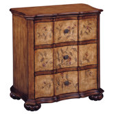 Tuscan Villa Floral 3 Drawer Accent Chest