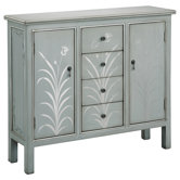 2 Door 4 Drawer Accent Cabinet