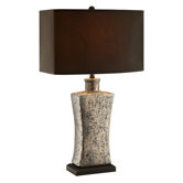 Accent Lighting Curved Bottle Ceramic Table Lamp