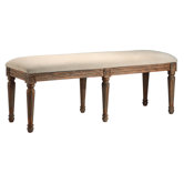 Accent Seating Wooden Bench