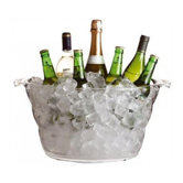 Bar Craft Clear Acrylic Oval Drinks Pail