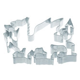 Six Cookie Cutters in Welsh Dragon Shape