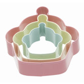 Sweetly Does It Cookie Cutter Set - Cupcake Patterned Set of Three in Assorted Colours