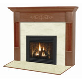 Deluxe Viceroy Flush Fireplace Mantel