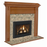 Deluxe Royalton Flush Fireplace Mantel with Large Opening