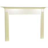 Deluxe Franklin Flush Fireplace Mantel with Large Opening