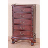 Carved Wood Lingerie Chest