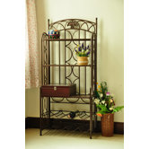 Venice Iron Five Tier Baker's Wine Rack