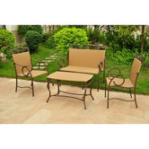 Valencia 4 Piece Patio Lounge Seating Group