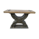 Rustic Forge Console Table