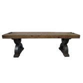 Rustic Forge Wood Kitchen Bench