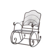 Iron Patio Sun Ray Bronze Rocking Chair