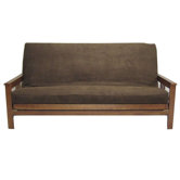Micro Suede Chocolate Futon Cover