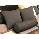 18" Futon Solid Pillows with Bolster Package (Set of 3)