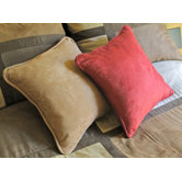 20" Micro Suede Throw Pillow (Set of 2)
