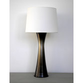 Fade and Burst Skyscraper Table Lamp in Mocha