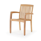 Teak Stacking Arm Chair