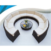 Round Pond 11 Piece Sectional Seating Group with Cushions