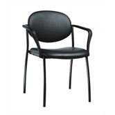 Camden Fully Upholstered Stack Chair with Oval Back