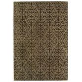 Strolling Garden Black Coffee/Brown Rug