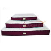 Canvas Pet Mat in Burgundy and Ivory