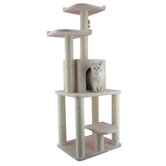 62" Classic Cat Tree in Ivory