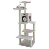 68" Classic Cat Tree in Ivory