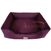 Dog Bed in Burgundy